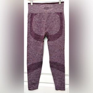 PINK Victoria’s Secret Seamless Leggings Purple Marl High Waist Medium Gym Yoga